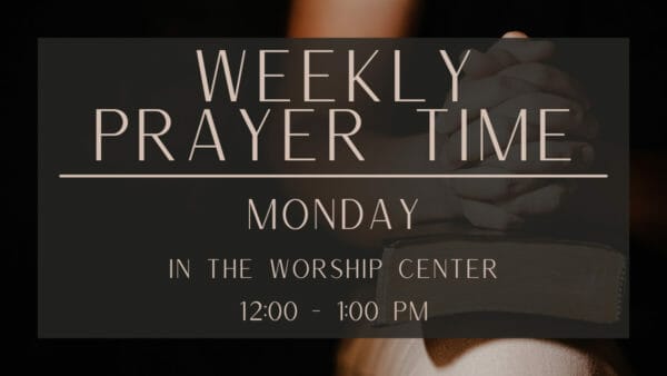 weekly prayer time