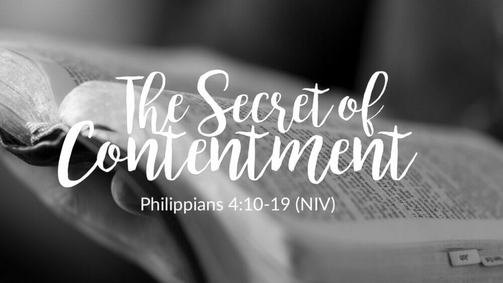 The Secret of Contentment Image